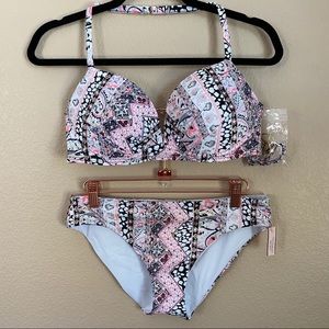 NWT Victoria’s Secret Multi Color 2 Piece Bikini